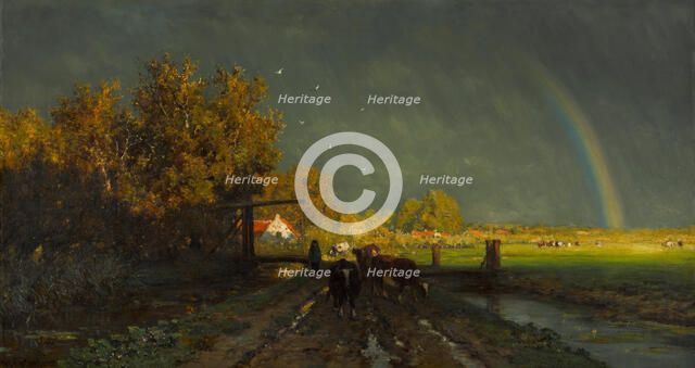 Rainbow, 1875. Artist: Roelofs, Willem (1822-1897)