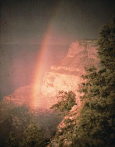 Rainbow at the Grand Canyon, between 1906 and 1912. Creator: Arnold Genthe