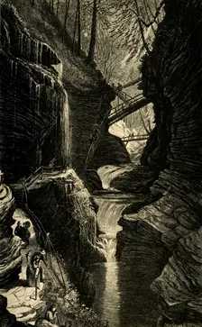 Rainbow Falls 1872. Creator: James H. Richardson