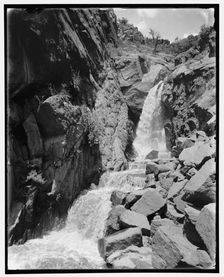 Rainbow Falls in Ute Pass, Manitou, Col., c1901. Creator: William H. Jackson