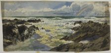 Rainbow Over Stormy Sea, c.1900. Creator: Unknown