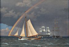 Rainbow over the Lake, 1836. Creator: Eckersberg, Christoffer-Wilhelm (1783-1853)