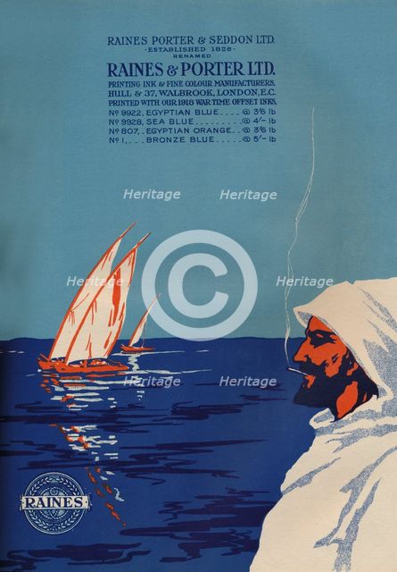 'Raines & Porter Ltd. Advert', 1919. Artist: Raines & Porter.