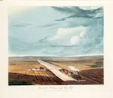 Rainhill Bridge, Chat Moss, near Liverpool, 1831. Creator: Thomas Talbot Bury