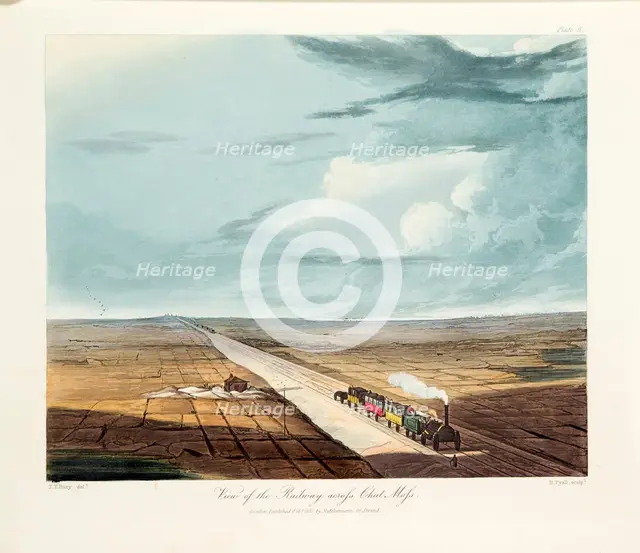 Rainhill Bridge, Chat Moss, near Liverpool, 1831. Creator: Thomas Talbot Bury.