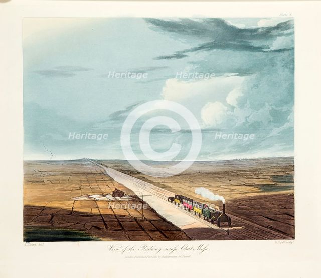 Rainhill Bridge, Chat Moss, near Liverpool, 1831. Creator: Thomas Talbot Bury.