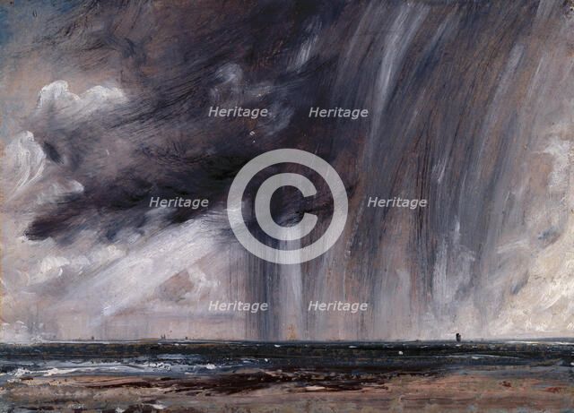 Rainstorm over the Sea, c1824-28. Creator: John Constable.