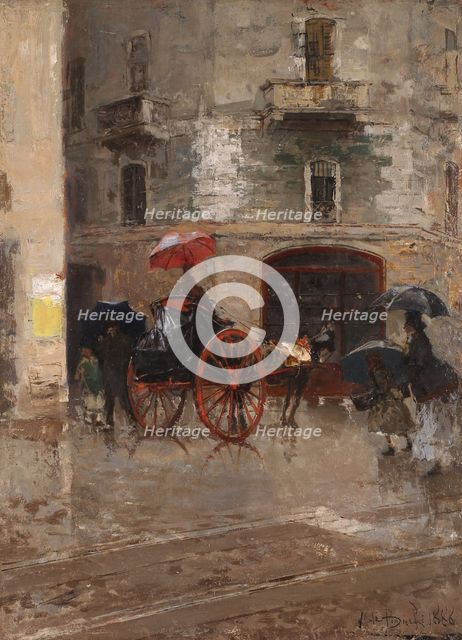 Rainy day in Milan.