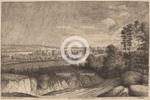 Rainy Landscape, 1636/1669. Creator: Lucas Vorsterman.