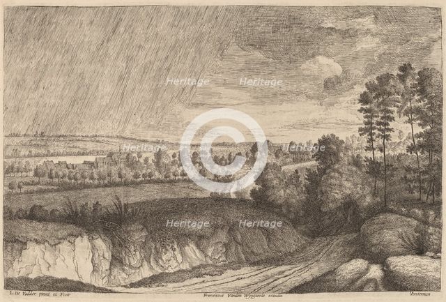 Rainy Landscape, 1636/1669. Creator: Lucas Vorsterman.