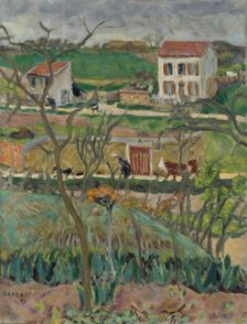 Rainy Landscape; Landscape in Rainy Weather, 1909. Creator: Pierre Bonnard