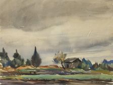 Rainy weather, 1918. Creator: Ilmari Aalto