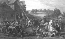 Raising the May Pole c1862. Artist: E Goodall