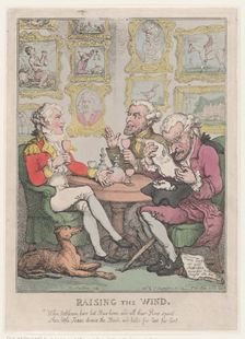 Raising the Wind, 1805-12., 1805-12. Creator: Thomas Rowlandson