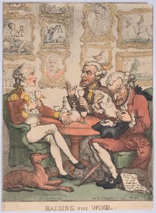 Raising the Wind, 1805-12., 1805-12. Creator: Thomas Rowlandson