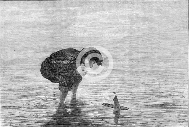 "Raising the Wind," by J. Henderson, 1871. Creator: William Hollidge.
