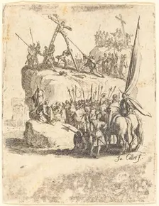 Raising of the Cross, c. 1624/1625. Creator: Jacques Callot