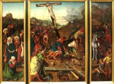 Raising of the Cross, c1480-1500. Creator: Copy after Master of the Stötteritz Altar