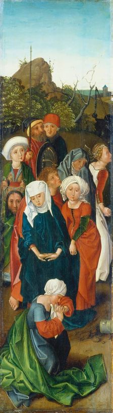 Raising of the Cross (Left Wing of the Triptych), c1480-1500. Creator: Copy after Master of the Stötteritz Altar
