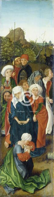 Raising of the Cross (Left Wing of the Triptych), c1480-1500. Creator: Copy after Master of the Stötteritz Altar.