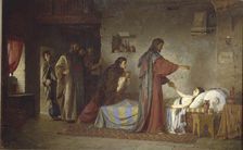 Raising of Jairus Daughter, 1871. Artist: Polenov, Vasili Dmitrievich (1844-1927)