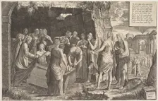Raising of Lazarus, 1544. Creator: Lambert Suavius