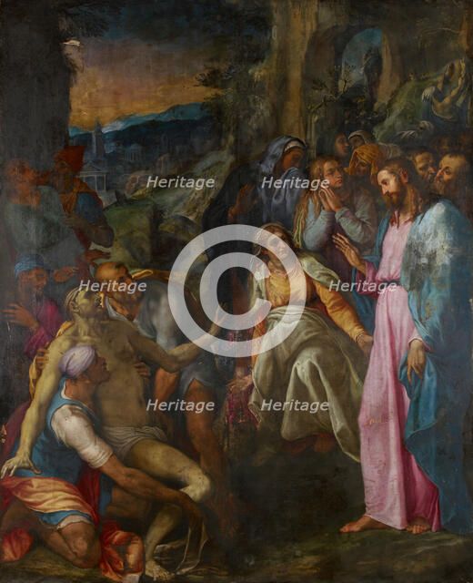Raising Of Lazarus, 1592. Creator: Girolamo Muziano.