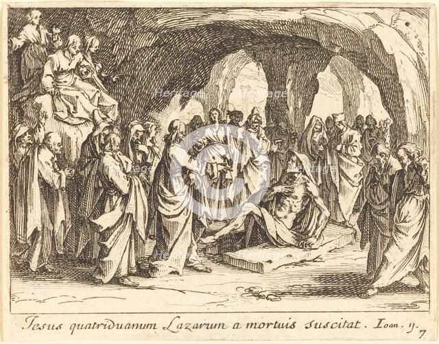 Raising of Lazarus, 1635. Creator: Jacques Callot.