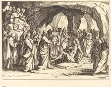 Raising of Lazarus, 1635. Creator: Jacques Callot