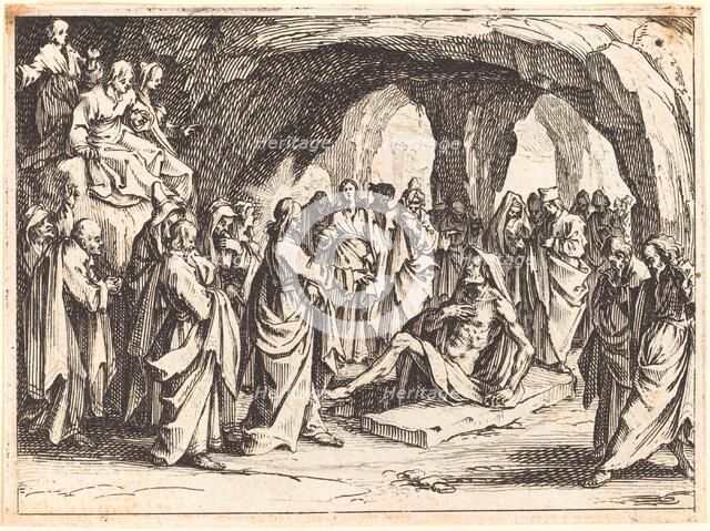 Raising of Lazarus, 1635. Creator: Jacques Callot.
