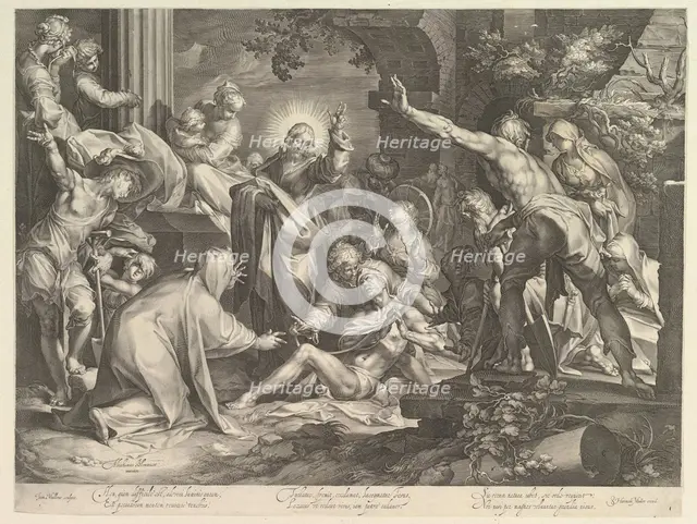 Raising of Lazarus, ca. 1600. Creator: Abraham Bloemaert.