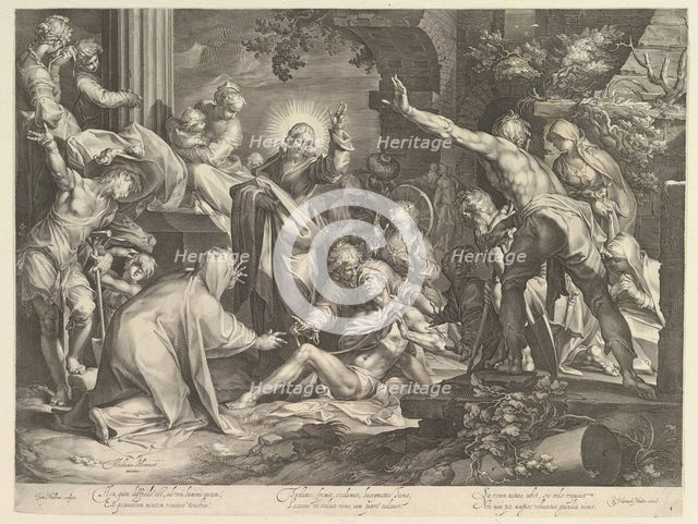 Raising of Lazarus, ca. 1600. Creator: Abraham Bloemaert.