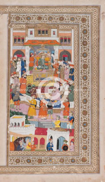 Raja with Courtiers, 17th century. Creator: Unknown.