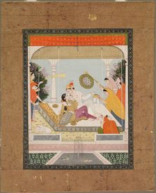 Raja with his Beloved, c. 1790 - 1800. Creator: Unknown