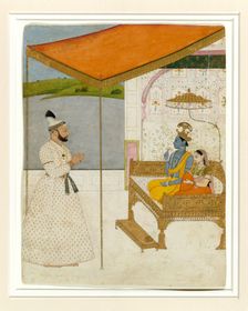 Raja Balwant Singh’s Vision of Krishna and Radha, ca. 1745-50. Creator: Attributed to Nainsukh (active ca. 1735-78)