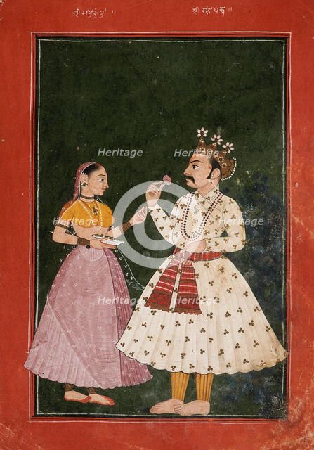 Raja Pandu and Matakunti, c1690. Creator: Unknown.