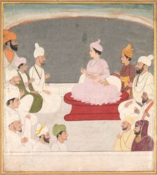 Raja Sansar Chand of Kangra and Courtiers, c. 1783. Creator: Unknown