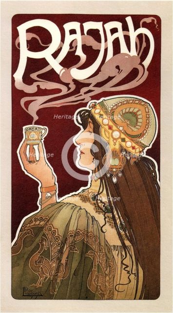 Rajah Coffee (Poster), 1899. Artist: Privat-Livemont, Henri (1861–1936)