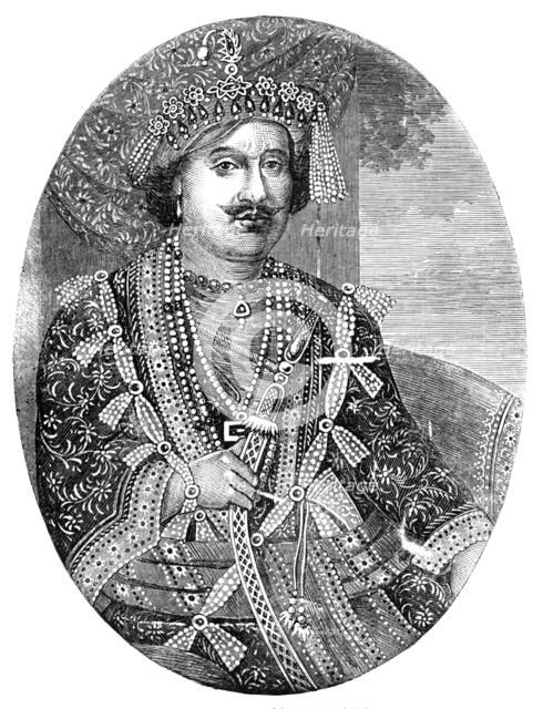 Rajah Odetnuraan of Benares, 1857. Creator: Unknown.