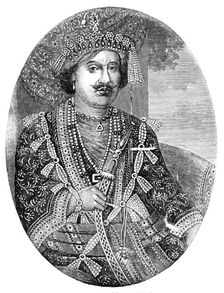 Rajah Odetnuraan of Benares, 1857. Creator: Unknown