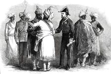 Rajahs introduced to each other while waiting for the Prince of Wales at Calcutta...1876. Creator: William James Palmer