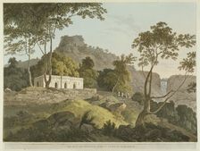 Raje Gaut, the principal road up to Rotas Chur, Bahar, July 1795. Creator: Thomas Daniell
