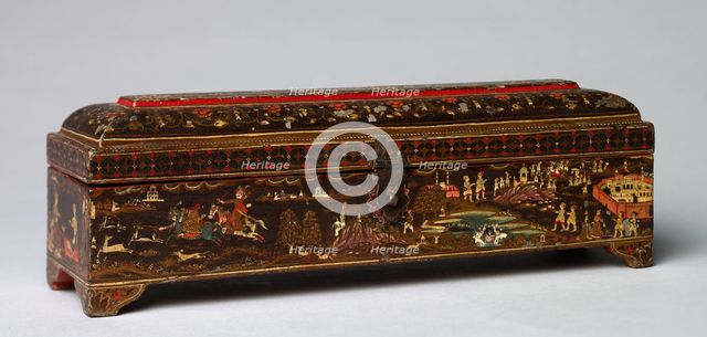 Rajput Box with Various Scenes, c. 1800. Creator: Unknown.