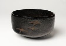 Raku-Ware Tea Bowl with Design of Descending Geese, 18th/19th century. Creator: Unknown