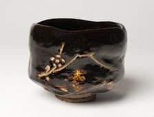 Raku-Ware Teabowl with Image of Mt. Fuji, 1756-1834. Creator: Unknown