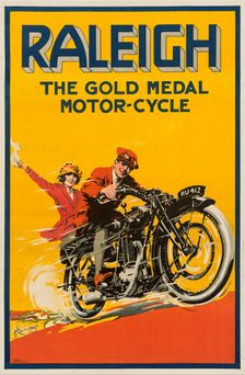 Raleigh. The Gold Medal Motor-Cycle, c1925. Creator: Lefeaux, S. W. (active 1920s)