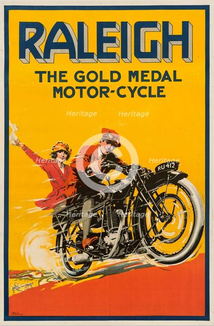 Raleigh. The Gold Medal Motor-Cycle, c1925. Creator: Lefeaux, S. W. (active 1920s).