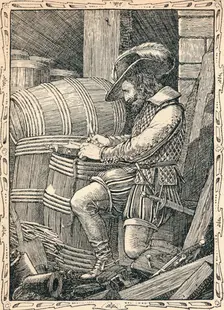 Raleigh in the Tower, 1902. Artist: Patten Wilson