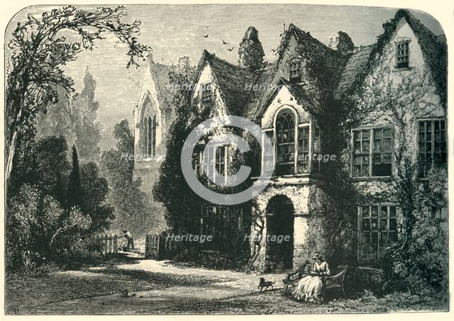 'Raleigh's House at Youghal', c1870.
