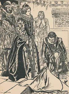 Raleigh Spreads His Cloak Before Elizabeth c1907